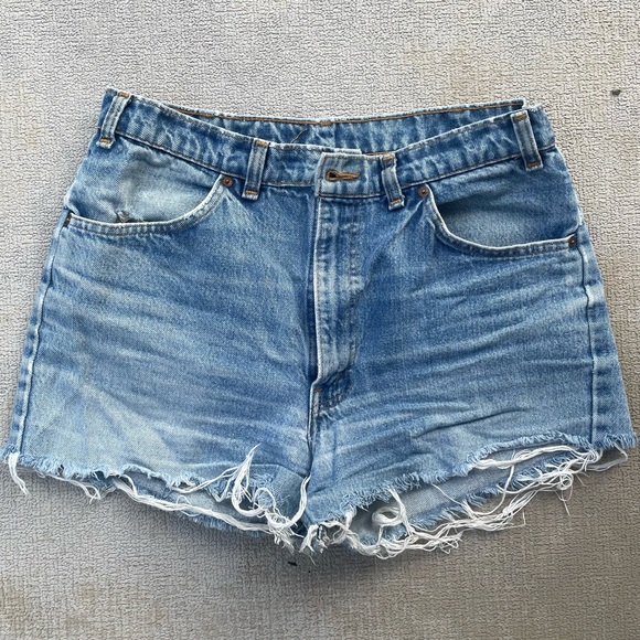 Vintage Levi 619 Denim Shorts - Picture 1 of 5